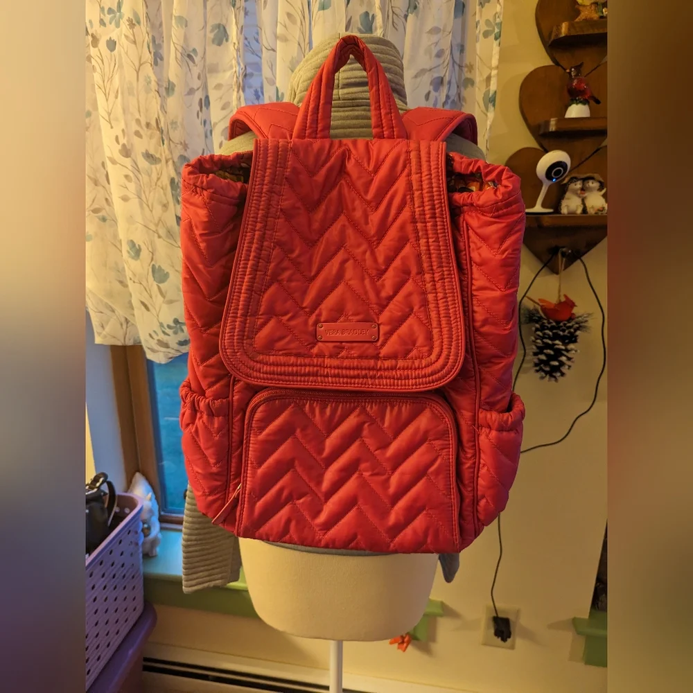 Vera Bradley Pink Backpack - Picture 1 of 6